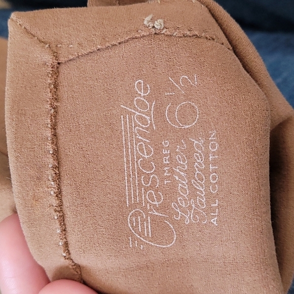 Vintage 1950s Cresendoe Leather Tailored Gloves - Picture 10 of 10